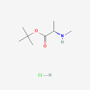(S)-tert-Butyl 2-(methylamino)propanoate hydrochloride chemical structure (CAS 103614-40-0)