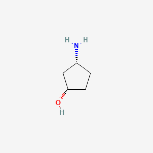 (1S,3R)-3-Aminocyclopentanol chemical structure (CAS 1036260-18-0)