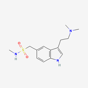 1-(3-(2-(Dimethylamino)ethyl)-1H-indol-5-yl)-N-methylmethanesulfonamide chemical structure (CAS 103628-46-2)