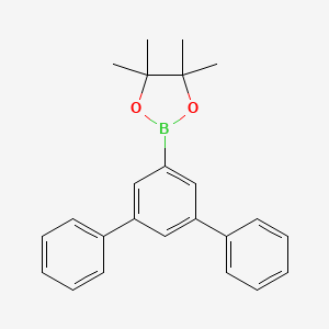 2-([1,1':3',1''-Terphenyl]-5'-yl)-4,4,5,5-tetramethyl-1,3,2-dioxaborolane chemical structure (CAS 1036378-83-2)