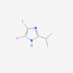 4,5-Diiodo-2-isopropyl-1H-imidazole chemical structure (CAS 1036396-81-2)