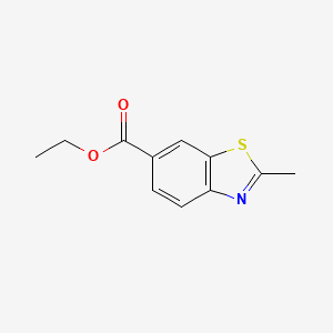 Ethyl 2-methylbenzo[d]thiazole-6-carboxylate chemical structure (CAS 103646-25-9)