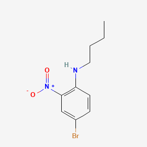 4-Bromo-N-butyl-2-nitroaniline chemical structure (CAS 1036461-93-4)
