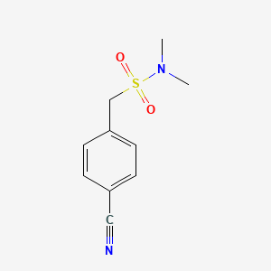 1-(4-Cyanophenyl)-N,N-dimethylmethanesulfonamide chemical structure (CAS 1036479-03-4)