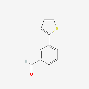 3-(Thiophen-2-yl)benzaldehyde chemical structure (CAS 103668-99-1)