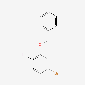 2-(Benzyloxy)-4-bromo-1-fluorobenzene chemical structure (CAS 1036724-54-5)