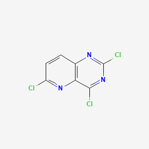 2,4,6-Trichloro-pyrido[3,2-d]pyrimidine chemical structure (CAS 1036738-12-1)