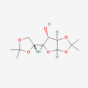 (3aR,5R,6S,6aR)-5-((R)-2,2-Dimethyl-1,3-dioxolan-4-yl)-2,2-dimethyltetrahydrofuro[2,3-d][1,3]dioxol-6-ol chemical structure (CAS 10368-86-2)
