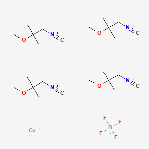 Copper tetramibi tetrafluoroborate chemical structure (CAS 103694-84-4)