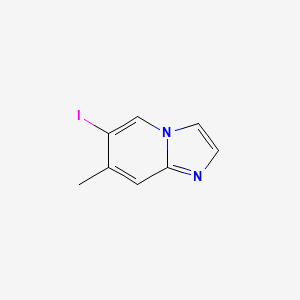 6-Iodo-7-methylimidazo[1,2-a]pyridine chemical structure (CAS 1036991-04-4)