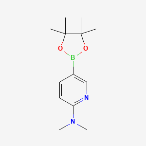 N,N-Dimethyl-5-(4,4,5,5-tetramethyl-1,3,2-dioxaborolan-2-yl)pyridin-2-amine chemical structure (CAS 1036991-24-8)