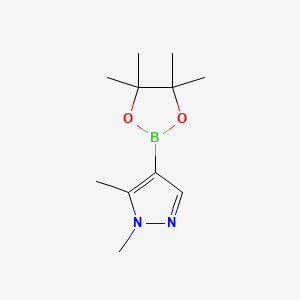 1,5-Dimethyl-4-(4,4,5,5-tetramethyl-1,3,2-dioxaborolan-2-yl)-1H-pyrazole chemical structure (CAS 1036991-40-8)