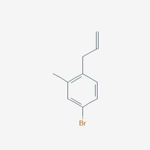 1-Allyl-4-bromo-2-methylbenzene chemical structure (CAS 1037088-26-8)