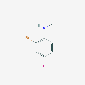 2-Bromo-4-fluoro-N-methylaniline chemical structure (CAS 1037138-94-5)