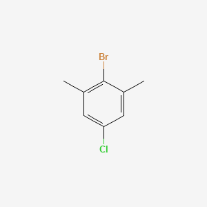 2-Bromo-5-chloro-1,3-dimethylbenzene chemical structure (CAS 103724-99-8)
