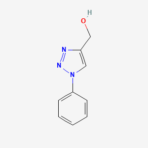 (1-Phenyl-1H-1,2,3-triazol-4-yl)methanol chemical structure (CAS 103755-58-4)