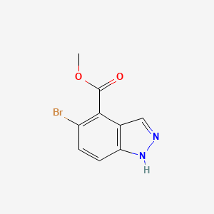 Methyl 5-bromo-1H-indazole-4-carboxylate chemical structure (CAS 1037840-79-1)