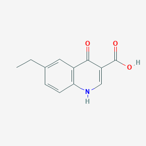 6-Ethyl-4-hydroxyquinoline-3-carboxylic acid chemical structure (CAS 103802-41-1)
