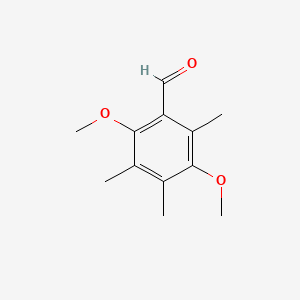2,5-Dimethoxy-3,4,6-trimethylbenzaldehyde chemical structure (CAS 103808-42-0)