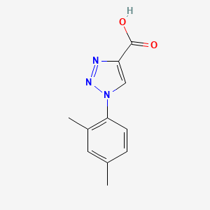 1-(2,4-Dimethylphenyl)-1H-1,2,3-triazole-4-carboxylic acid chemical structure (CAS 1038241-05-2)