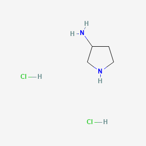 Pyrrolidin-3-amine dihydrochloride chemical structure (CAS 103831-11-4)