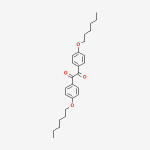 1,2-Bis(4-(hexyloxy)phenyl)ethane-1,2-dione chemical structure (CAS 1038526-42-9)