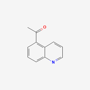 1-Quinolin-5-ylethanone chemical structure (CAS 103854-56-4)
