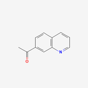 1-(Quinolin-7-yl)ethanone chemical structure (CAS 103854-57-5)