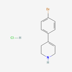 4-(4-Bromophenyl)-1,2,3,6-tetrahydropyridine hydrochloride chemical structure (CAS 103855-00-1)
