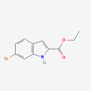 Ethyl 6-bromoindole-2-carboxylate chemical structure (CAS 103858-53-3)