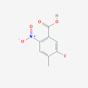 5-Fluoro-4-methyl-2-nitrobenzoic acid chemical structure (CAS 103877-78-7)