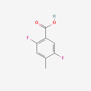 2,5-Difluoro-4-methylbenzoic acid chemical structure (CAS 103877-80-1)