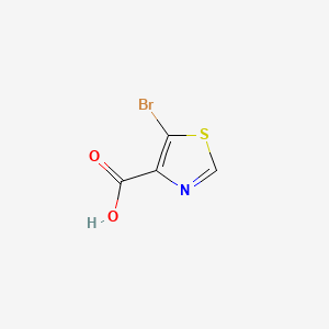 5-Bromothiazole-4-carboxylic acid chemical structure (CAS 103878-58-6)