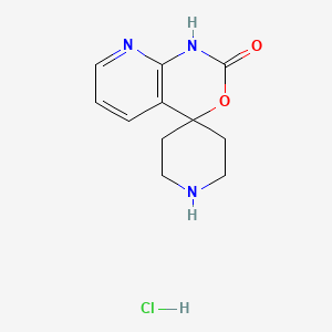 Spiro[piperidine-4,4'-pyrido[2,3-d][1,3]oxazin]-2'(1'H)-one hydrochloride chemical structure (CAS 1038866-44-2)