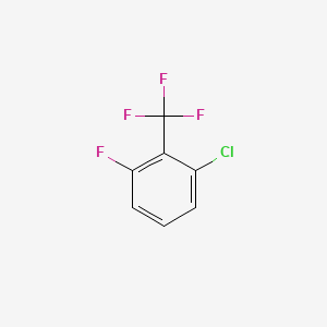 1-Chloro-3-fluoro-2-(trifluoromethyl)benzene chemical structure (CAS 103889-37-8)