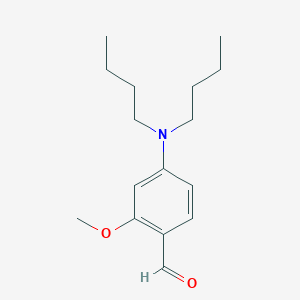 4-(Dibutylamino)-2-methoxybenzaldehyde chemical structure (CAS 103893-16-9)