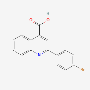 2-(4-Bromophenyl)quinoline-4-carboxylic acid chemical structure (CAS 103914-52-9)
