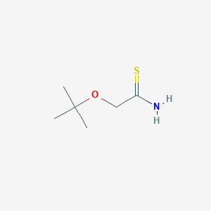 2-(tert-Butoxy)ethanethioamide chemical structure (CAS 1039316-23-8)