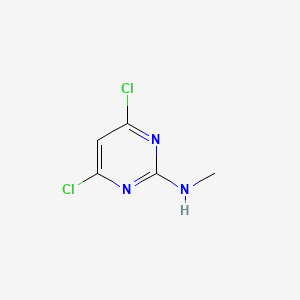 4,6-Dichloro-N-methylpyrimidin-2-amine chemical structure (CAS 10397-15-6)