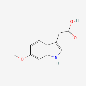 2-(6-Methoxy-1H-indol-3-yl)acetic acid chemical structure (CAS 103986-22-7)