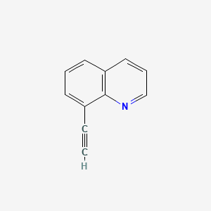 8-Ethynylquinoline chemical structure (CAS 103987-81-1)