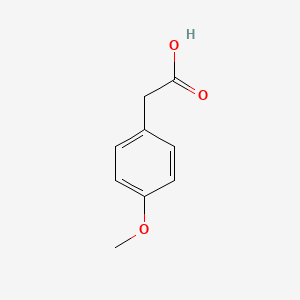 4-Methoxyphenylacetic acid chemical structure (CAS 104-01-8)