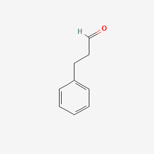 3-Phenylpropanal chemical structure (CAS 104-53-0)