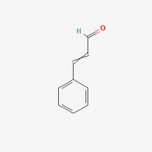 trans-3-Phenylacrylaldehyde chemical structure (CAS 104-55-2)