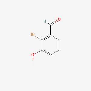 2-Bromo-3-methoxybenzaldehyde chemical structure (CAS 10401-18-0)