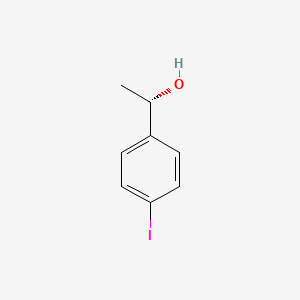 (S)-1-(4-Iodophenyl)ethan-1-ol chemical structure (CAS 104013-25-4)
