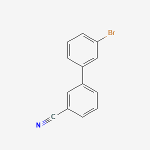3'-Bromo-[1,1'-biphenyl]-3-carbonitrile chemical structure (CAS 1040141-34-1)