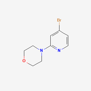 4-(4-Bromopyridin-2-yl)morpholine chemical structure (CAS 1040377-12-5)