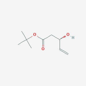 tert-Butyl (S)-3-hydroxypent-4-enoate chemical structure (CAS 1040390-31-5)