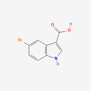 5-Bromo-1H-indole-3-carboxylic acid chemical structure (CAS 10406-06-1)